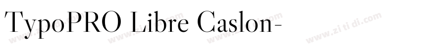 TypoPRO Libre Caslon字体转换